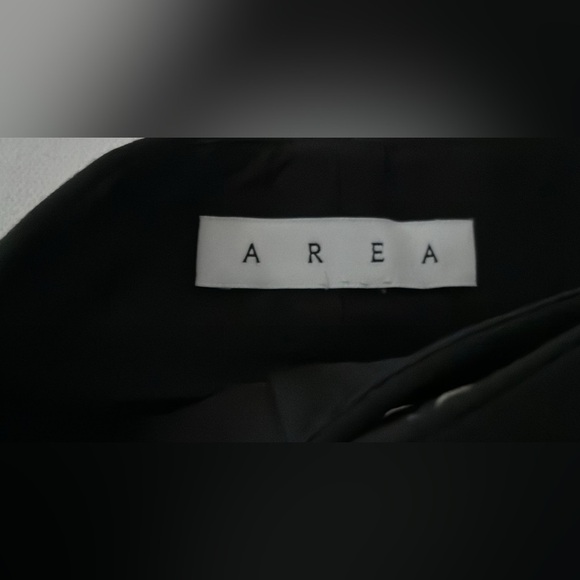 AREA Crystal Heart Cutout Short in Black Sz 0 XS - Picture 8 of 15